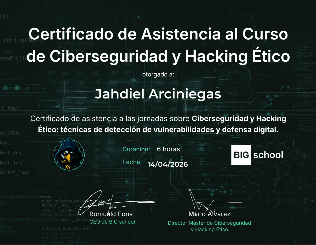 Imagen del Certificación en Ciberseguridad y Hacking Ético