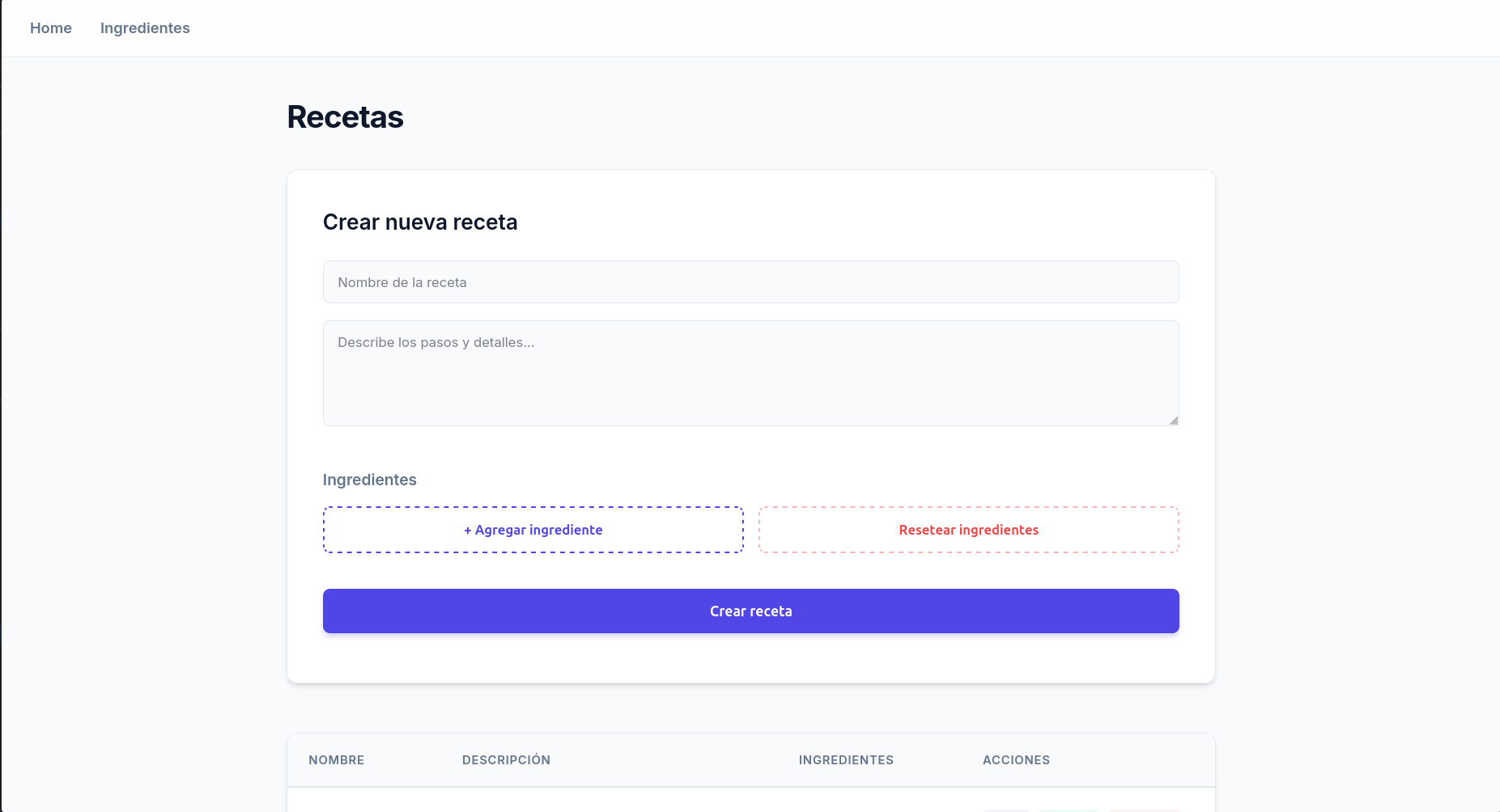 imagen previa de API Recipe-Ingredients